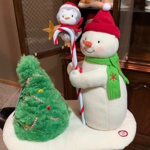 2010 Hallmark singing snowman and tree